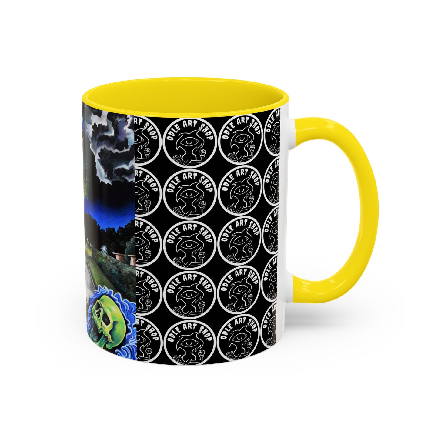 Artistic Accent Coffee Mug - Unique Gift for Coffee Lovers, Creative Aesthetic, Home Decor, Art Enthusiast, Birthday Present, Collectible