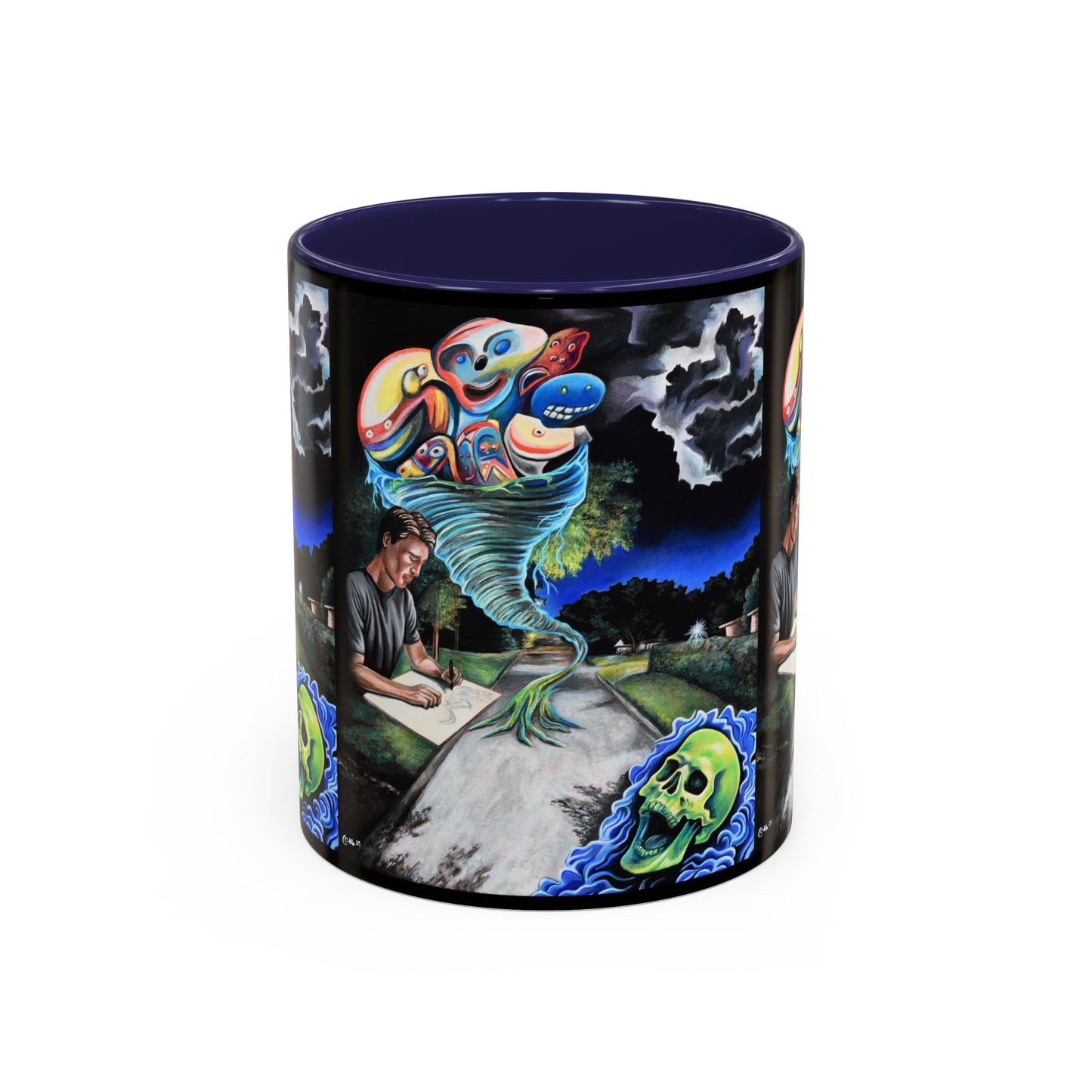 Artistic Accent Coffee Mug - Unique Gift for Coffee Lovers, Creative Aesthetic, Home Decor, Art Enthusiast, Birthday Present, Collectible