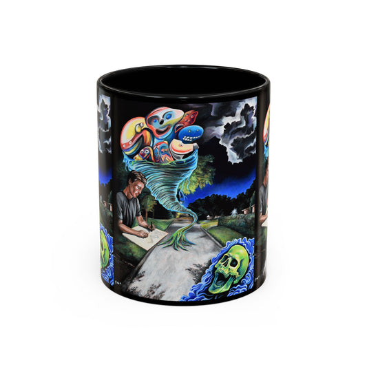 Artistic Accent Coffee Mug - Unique Gift for Coffee Lovers, Creative Aesthetic, Home Decor, Art Enthusiast, Birthday Present, Collectible