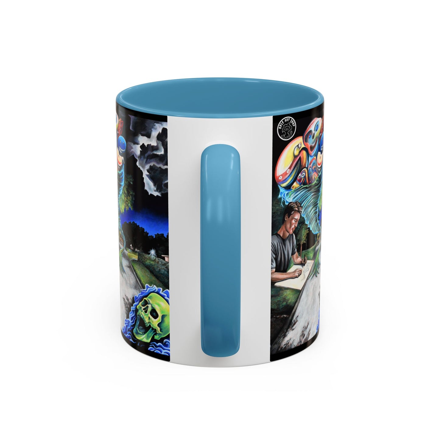 Artistic Accent Coffee Mug - Unique Gift for Coffee Lovers, Creative Aesthetic, Home Decor, Art Enthusiast, Birthday Present, Collectible