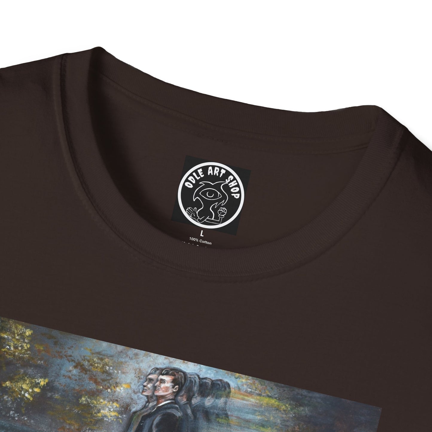 Surreal Boxing Scene T‑Shirt — Vintage Noir Collage Art Tee