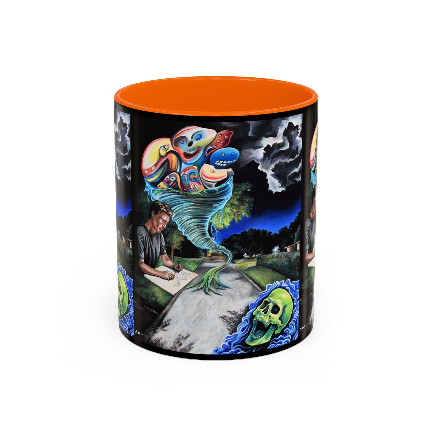 Artistic Accent Coffee Mug - Unique Gift for Coffee Lovers, Creative Aesthetic, Home Decor, Art Enthusiast, Birthday Present, Collectible