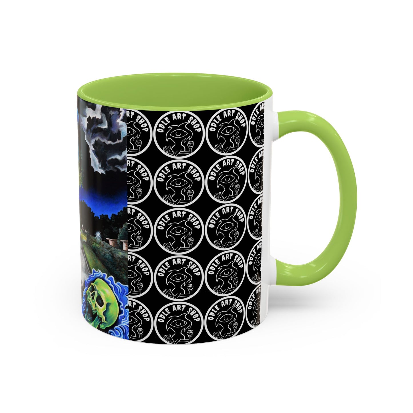 Artistic Accent Coffee Mug - Unique Gift for Coffee Lovers, Creative Aesthetic, Home Decor, Art Enthusiast, Birthday Present, Collectible