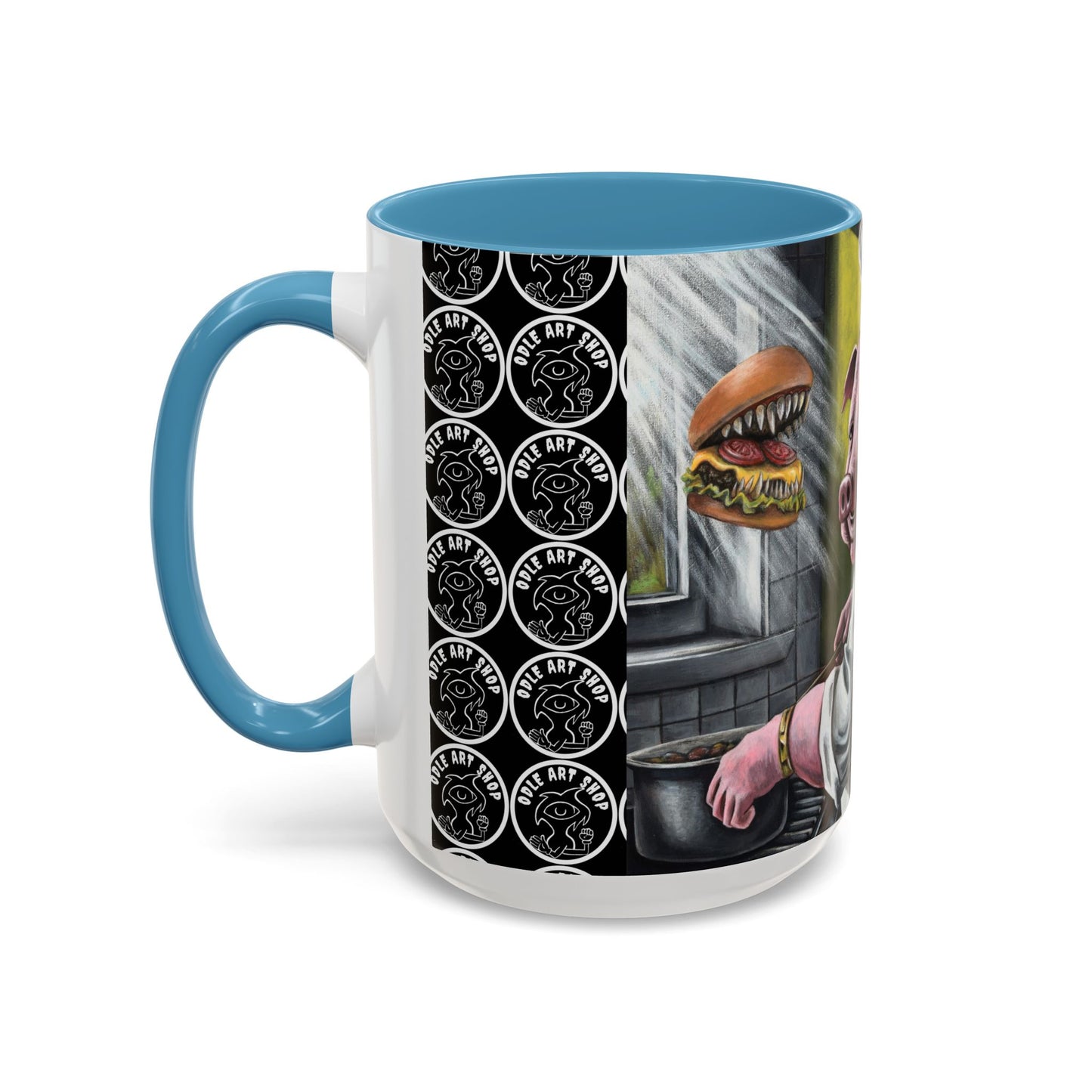 Pig Chef Coffee Mug — Quirky Kitchen Animal Art Accent Mug