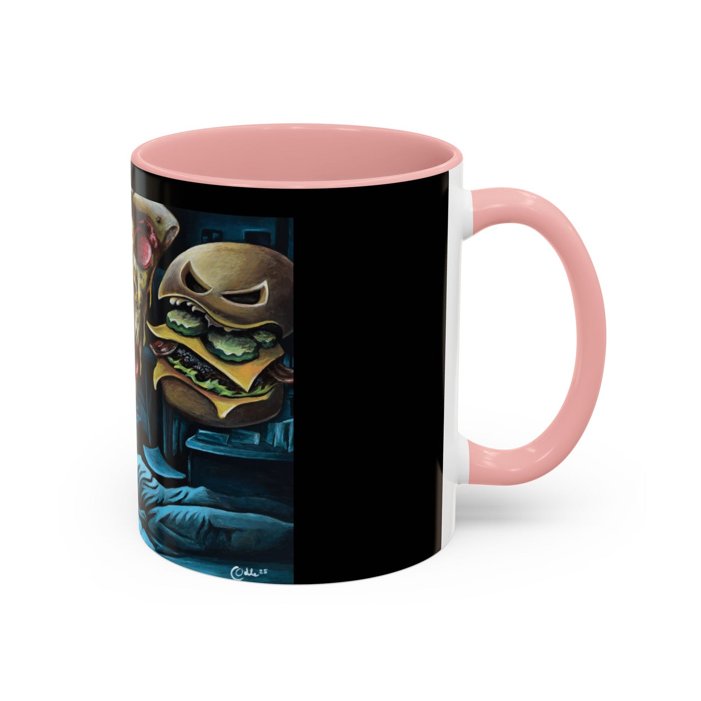 Whimsical Foodie Coffee Mug - Perfect for Pizza and Burger Lovers