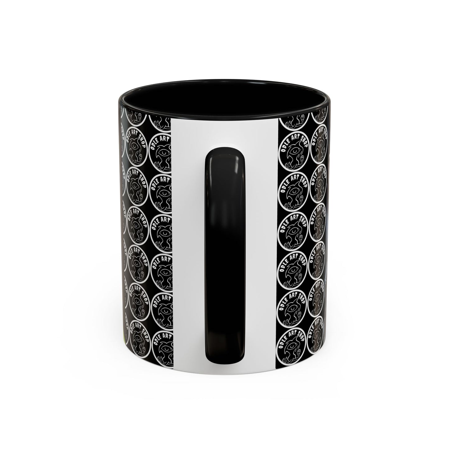 Unique Artistic Accent Coffee Mug with Colorful Ice Cream Design