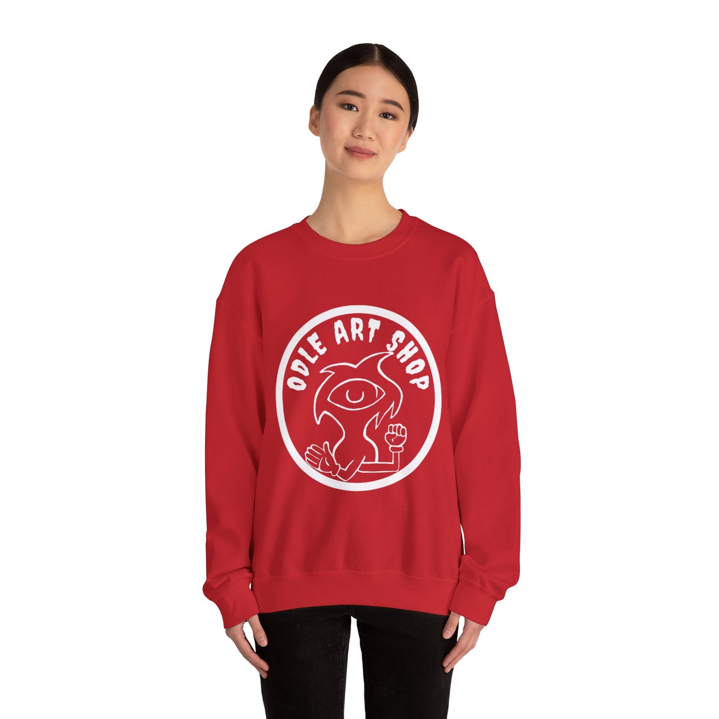 Street Style Unisex Sweatshirt, Cool Art Sweatshirt, Casual Crewneck Top, Gift for Artists, Trendy Fashion Sweatshirt