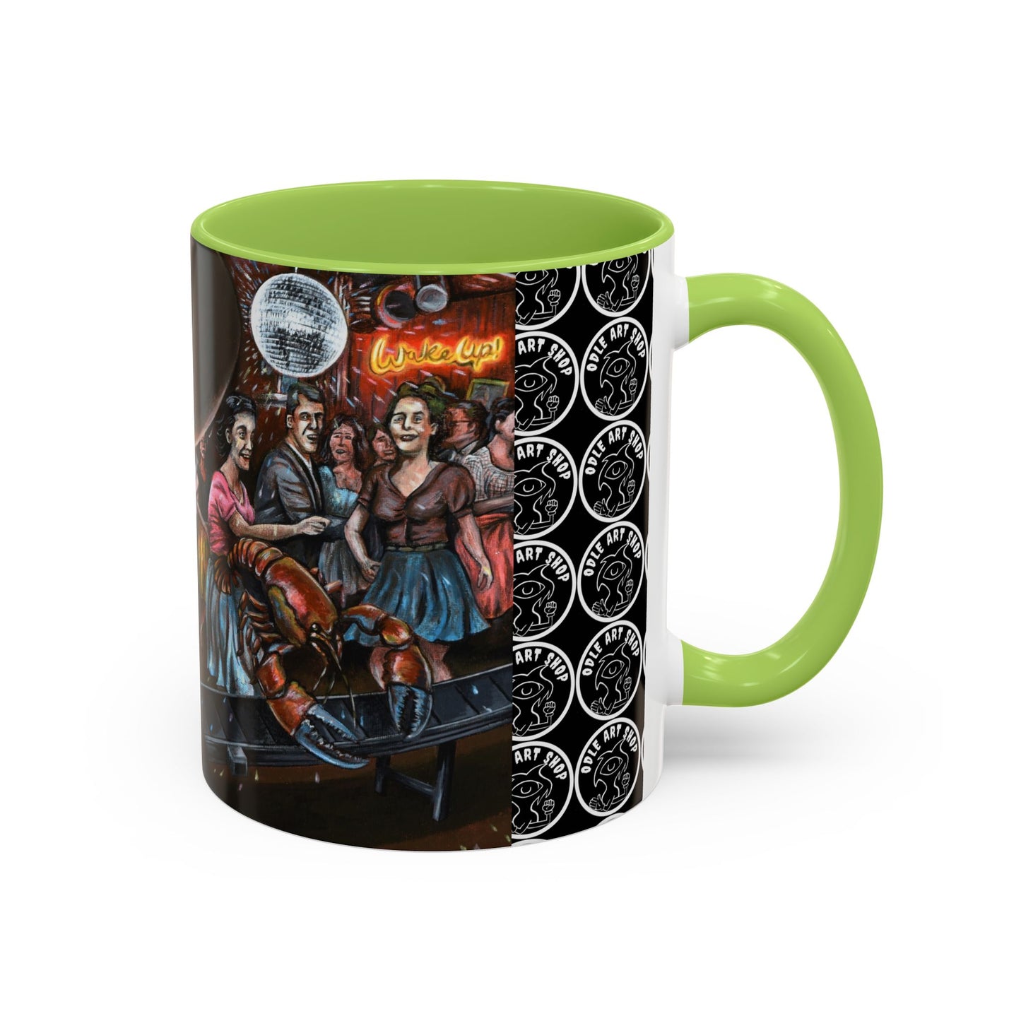 Bad Dream Coffee Mug — Lizard Man Party Monster Coffee Mug (11/15 oz)