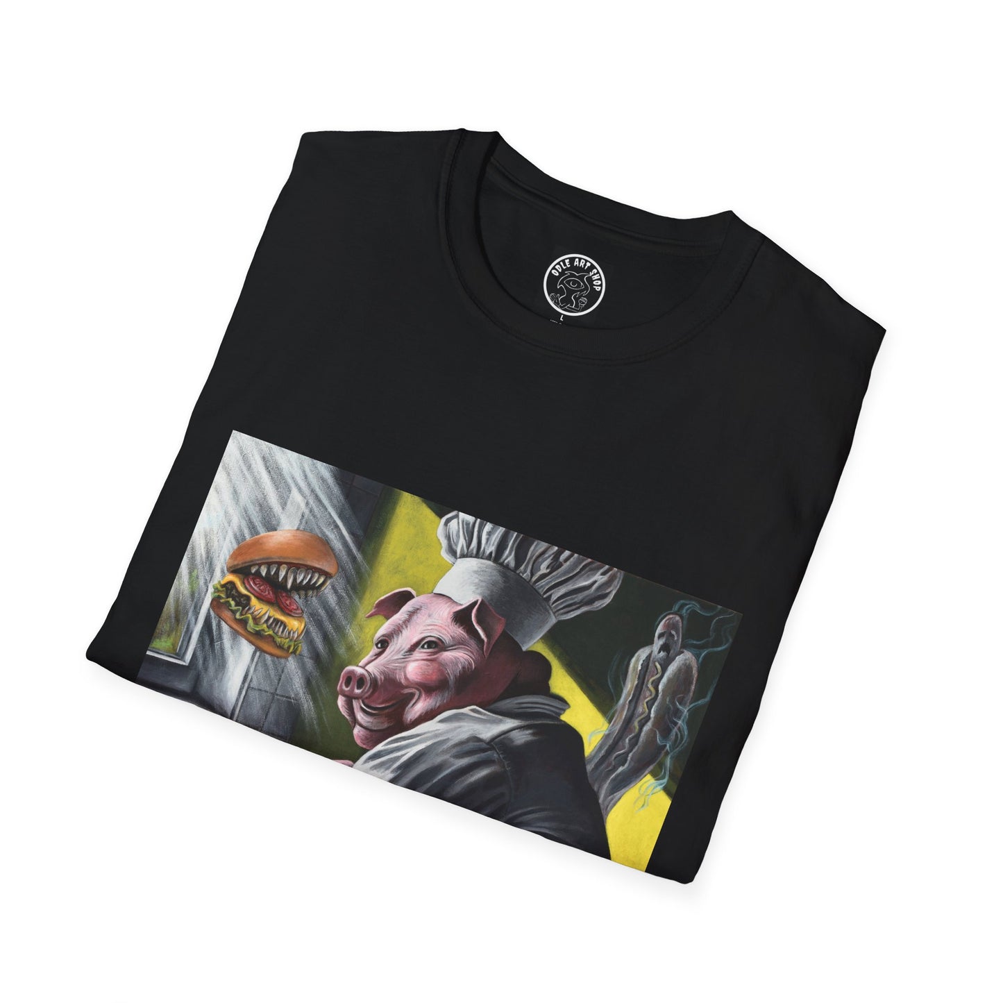 T-Shirt — Surreal Chef Pig Illustration Graphic Tee