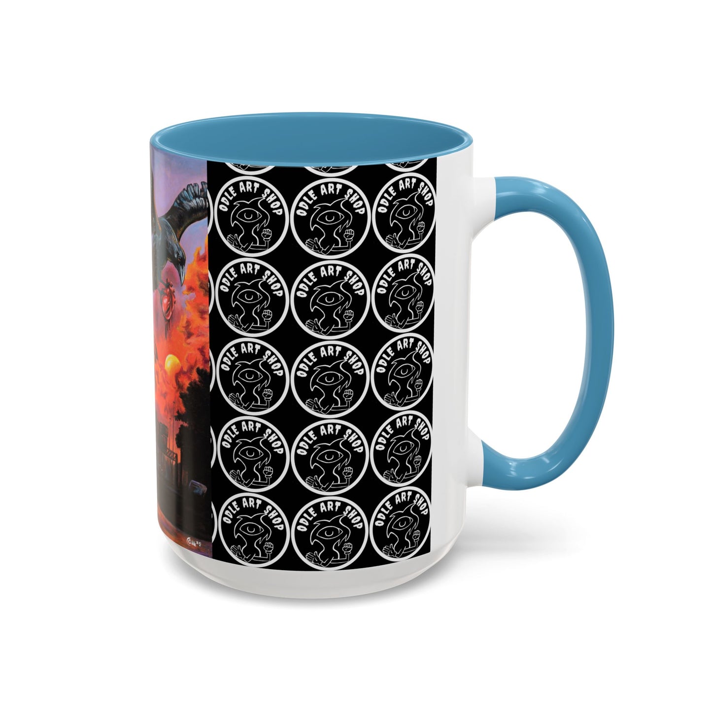 Surreal Art Coffee Mug, Unique Gift for Art Lovers, Home Decor, Black Handle Mug, Perfect for Birthdays, Holidays