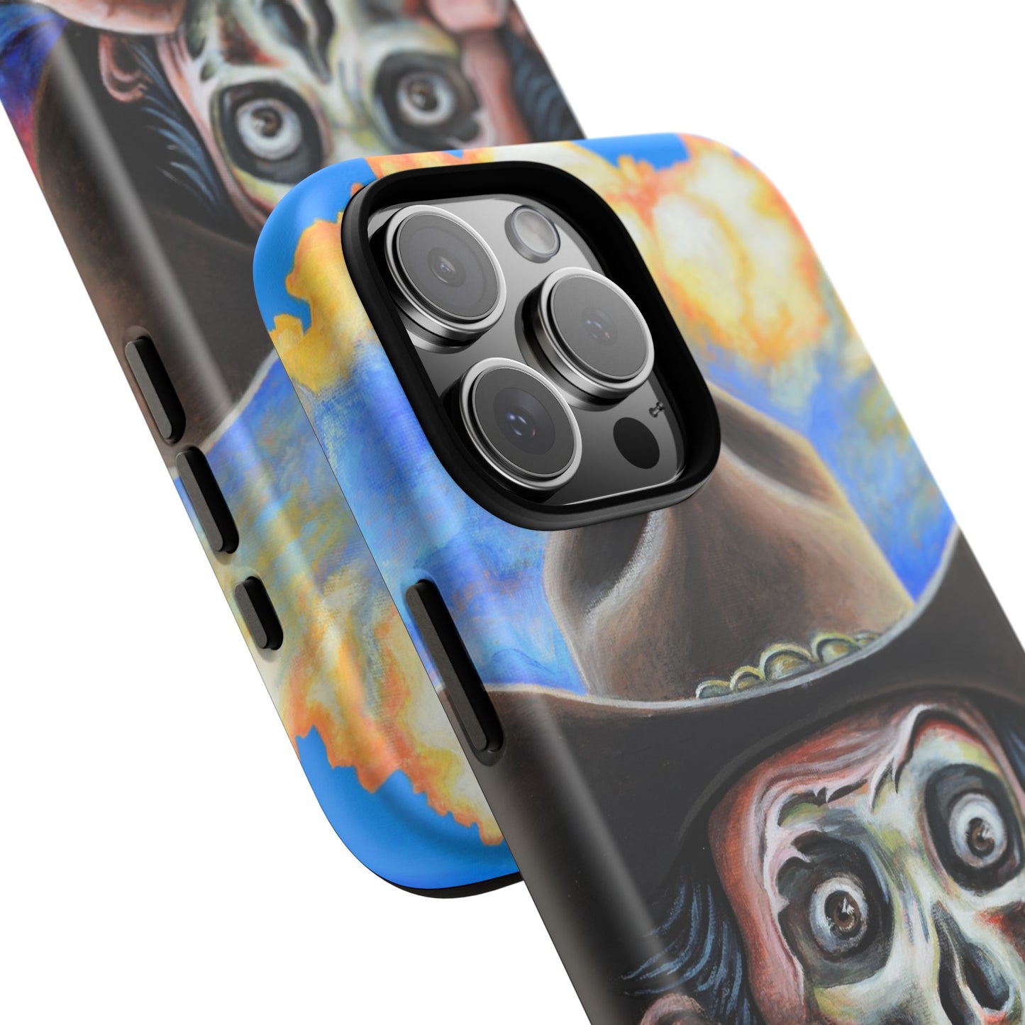 Skull Cowboy Phone Case - Tough Cases with Bold Artwork, Unique Gift for Halloween, Bold Aesthetic, Ideal for Music Lovers, [...]
