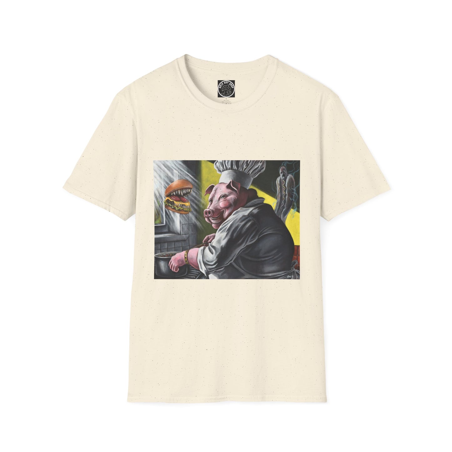 T-Shirt — Surreal Chef Pig Illustration Graphic Tee