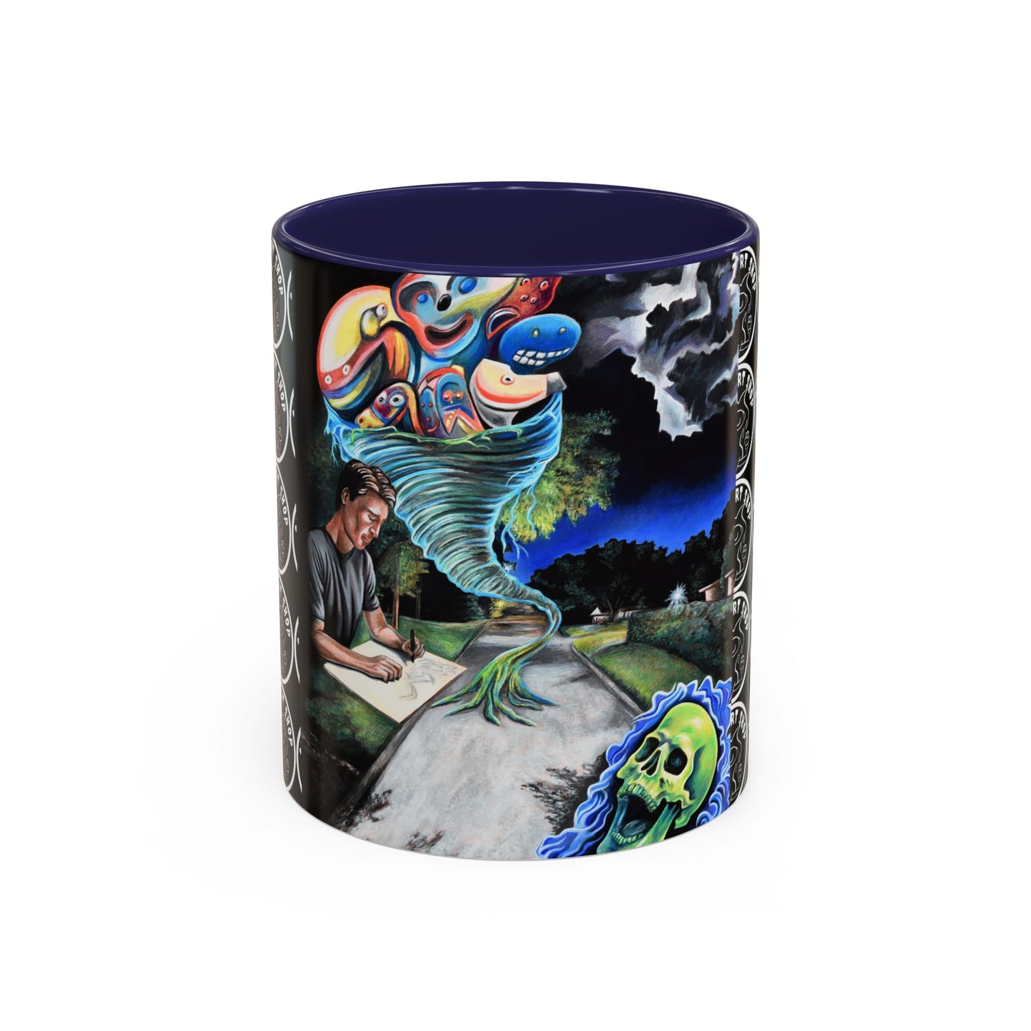 Artistic Accent Coffee Mug - Unique Gift for Coffee Lovers, Creative Aesthetic, Home Decor, Art Enthusiast, Birthday Present, Collectible