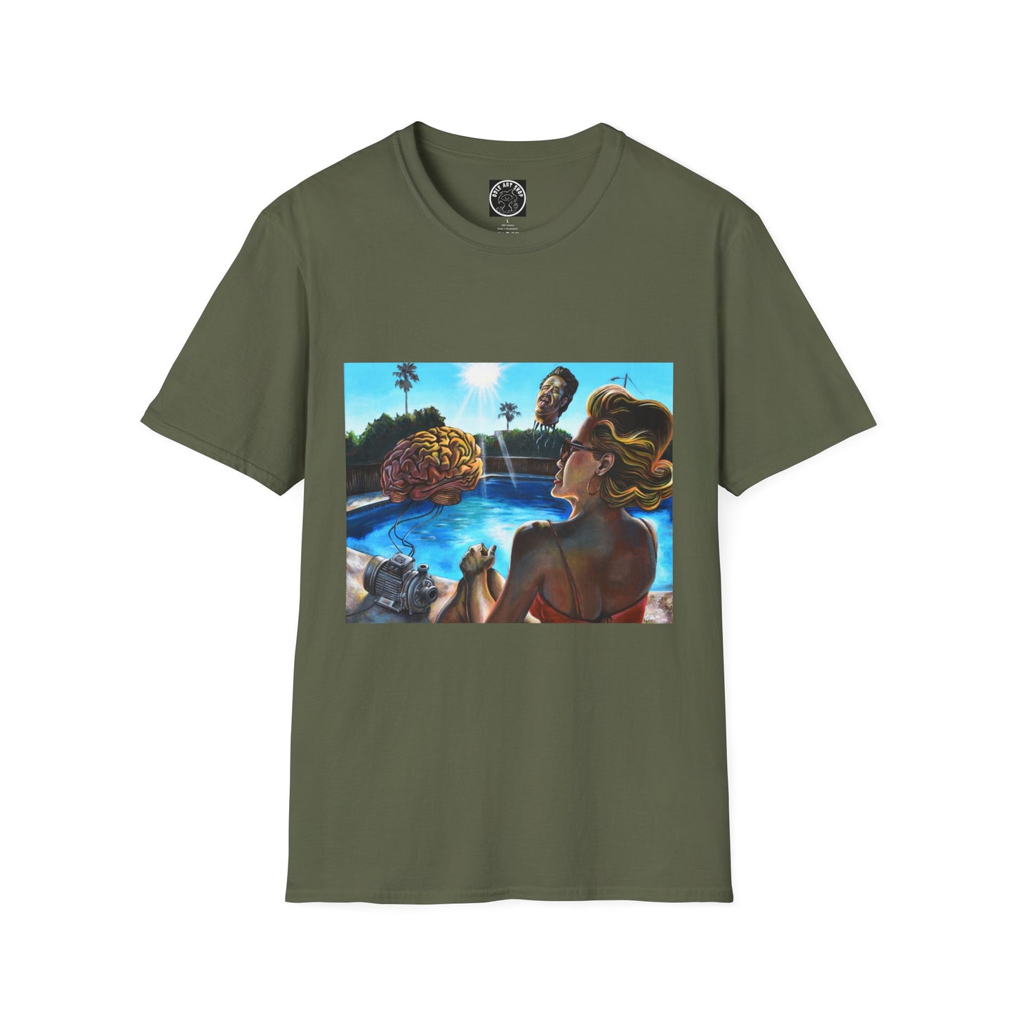Retro Pool Party T-Shirt — Vintage Surfer Beach Art Tee