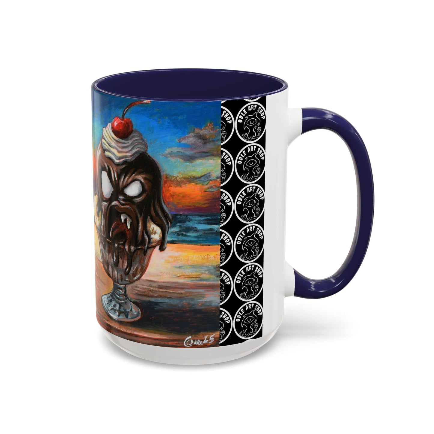 Vibrant Art-Inspired Coffee Mug, Unique Gift for Beach Lovers, Collectible Drinkware, Perfect for Birthdays, Home Decor