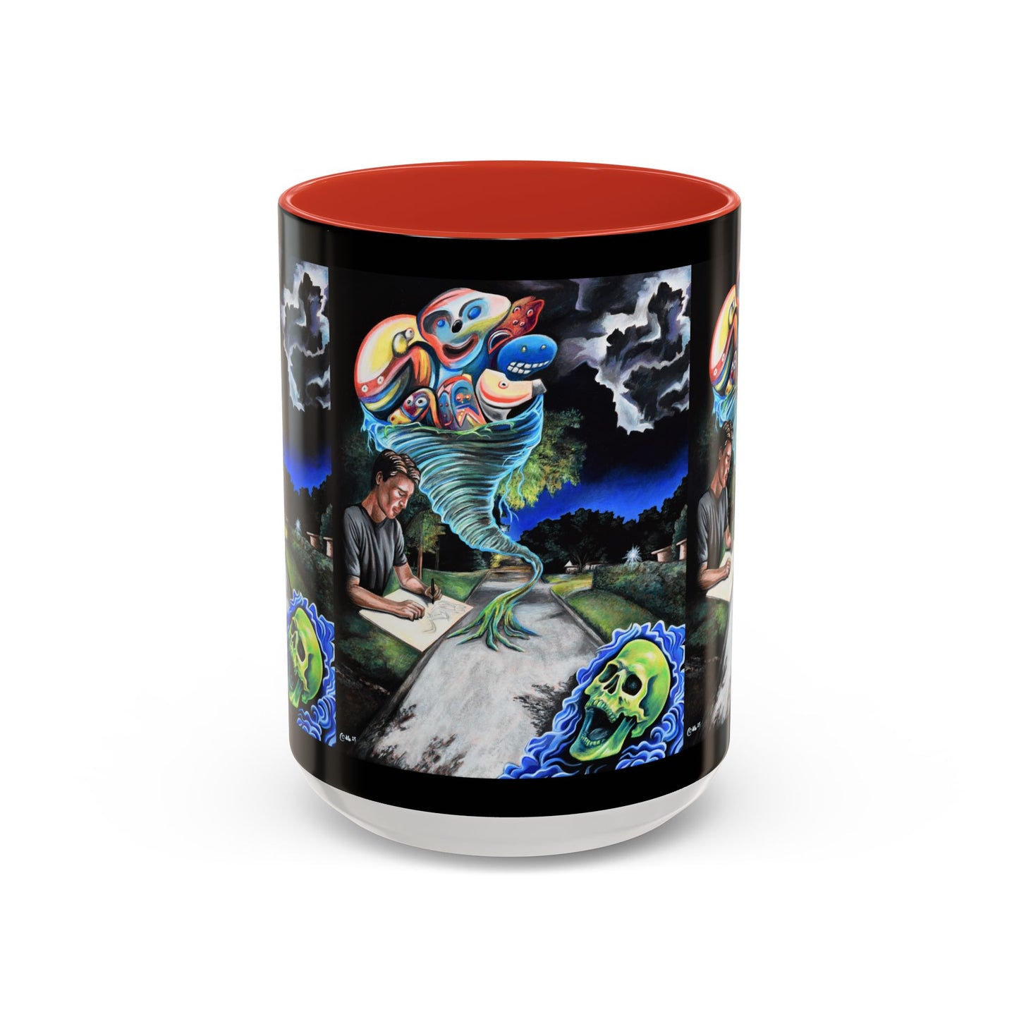 Artistic Accent Coffee Mug - Unique Gift for Coffee Lovers, Creative Aesthetic, Home Decor, Art Enthusiast, Birthday Present, Collectible