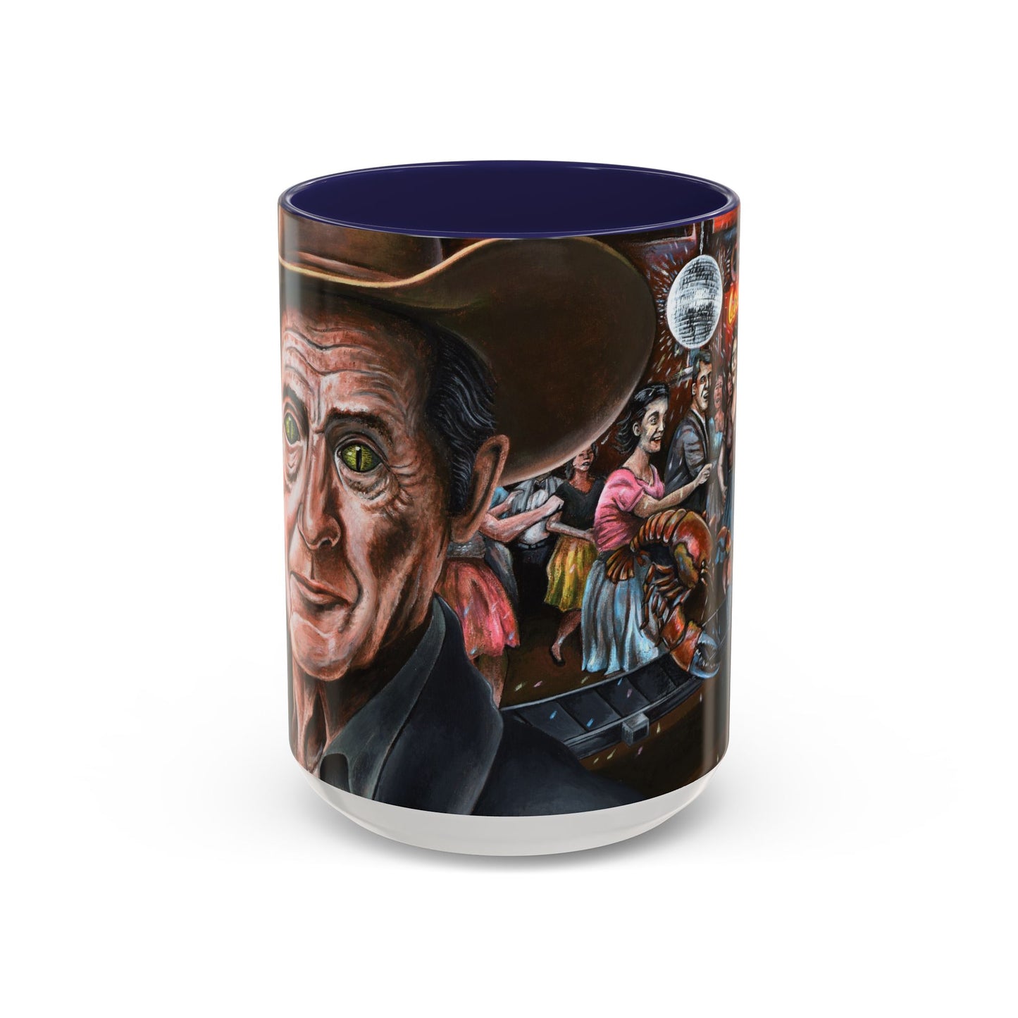 Bad Dream Coffee Mug — Lizard Man Party Monster Coffee Mug (11/15 oz)