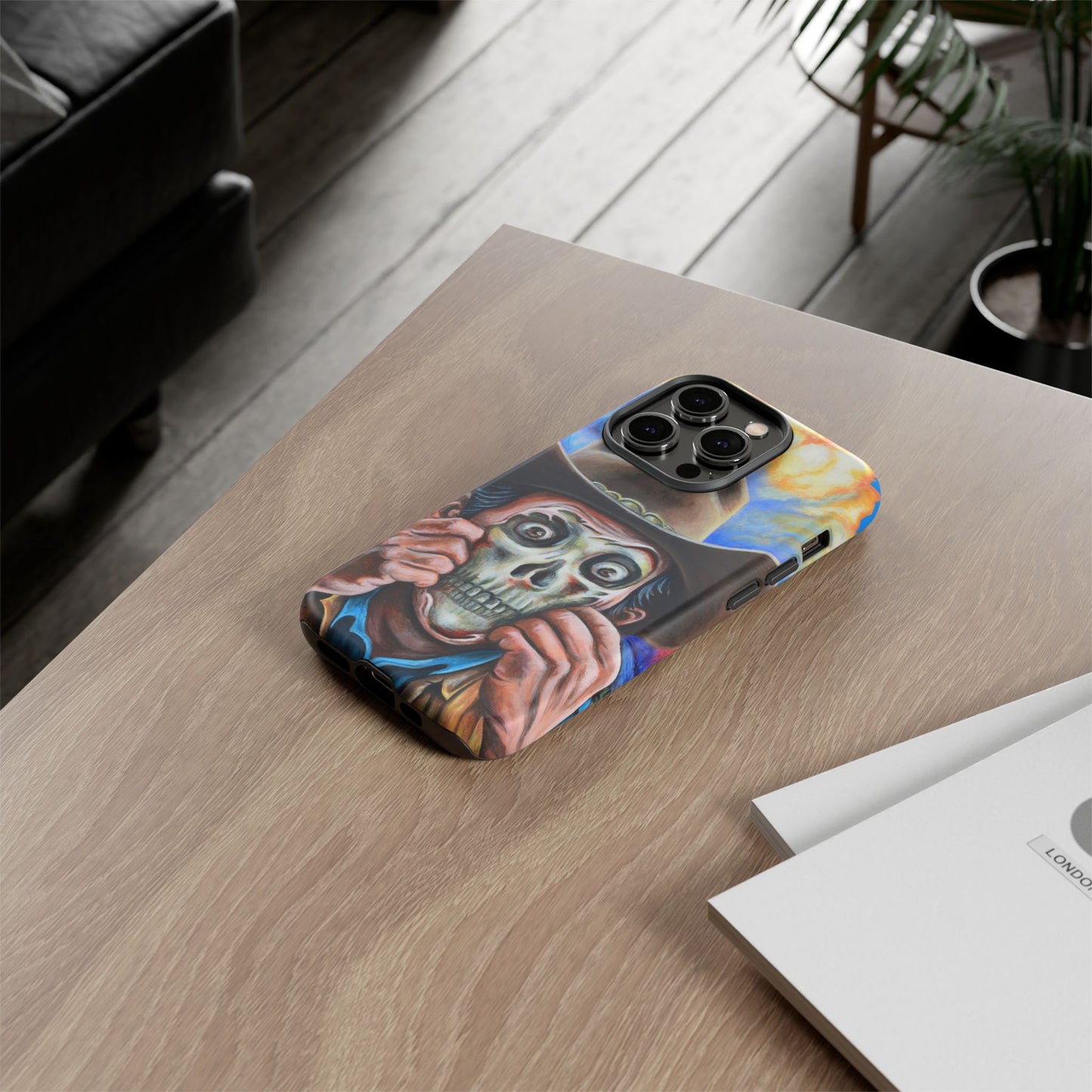 Skull Cowboy Phone Case - Tough Cases with Bold Artwork, Unique Gift for Halloween, Bold Aesthetic, Ideal for Music Lovers, [...]