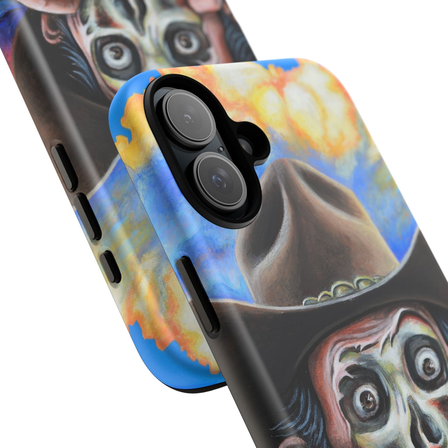 Skull Cowboy Phone Case - Tough Cases with Bold Artwork, Unique Gift for Halloween, Bold Aesthetic, Ideal for Music Lovers, [...]