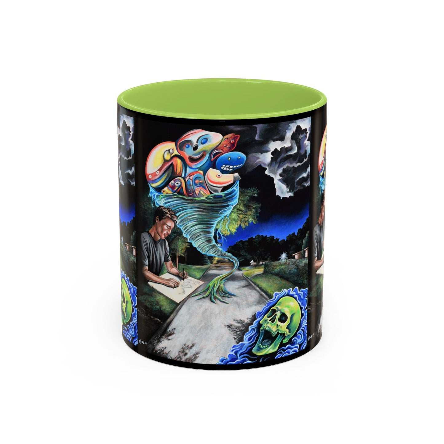 Artistic Accent Coffee Mug - Unique Gift for Coffee Lovers, Creative Aesthetic, Home Decor, Art Enthusiast, Birthday Present, Collectible