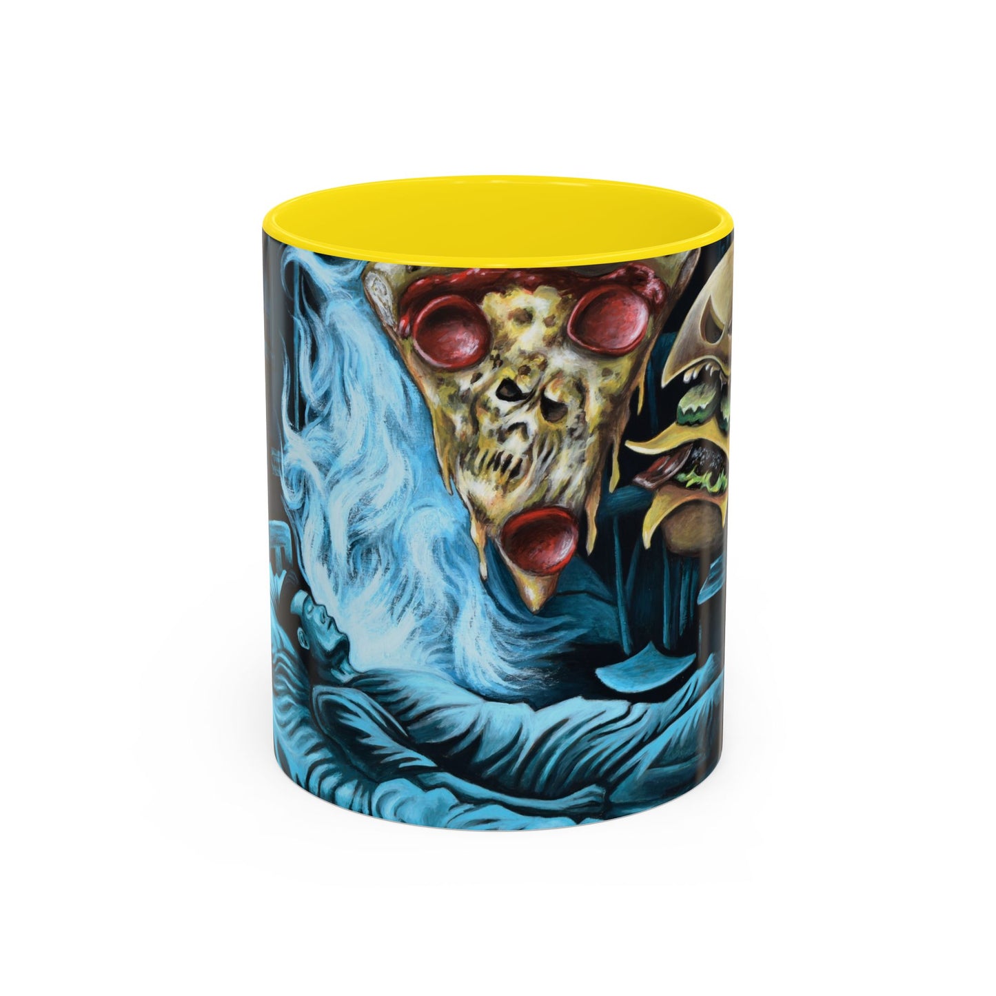 Whimsical Foodie Coffee Mug - Perfect for Pizza and Burger Lovers