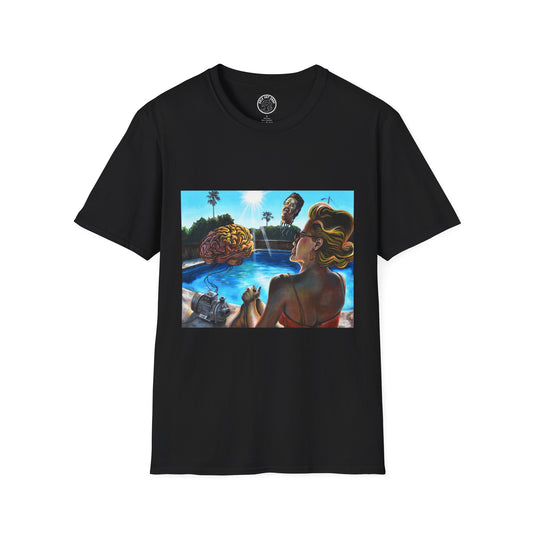 Retro Pool Party T-Shirt — Vintage Surfer Beach Art Tee