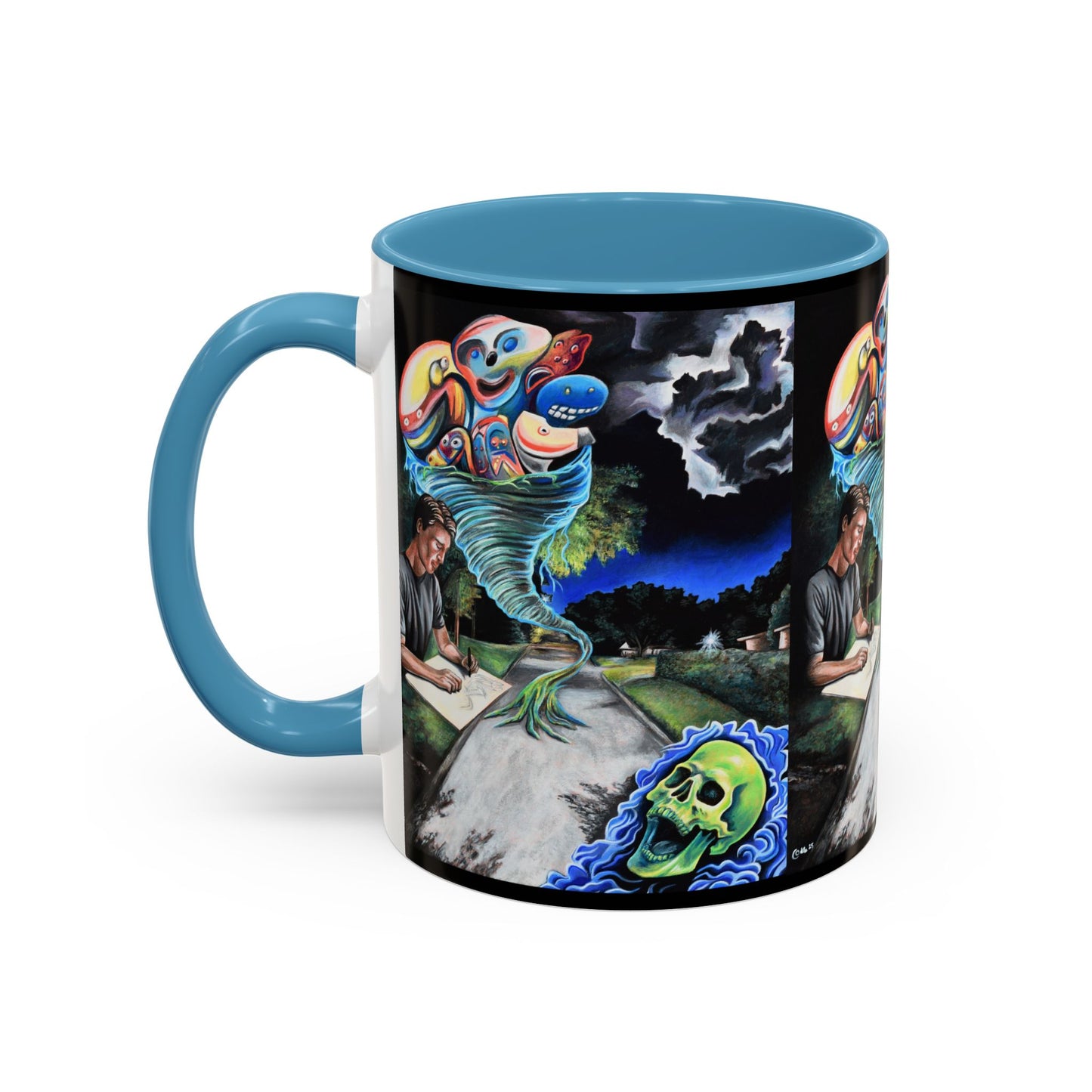 Artistic Accent Coffee Mug - Unique Gift for Coffee Lovers, Creative Aesthetic, Home Decor, Art Enthusiast, Birthday Present, Collectible