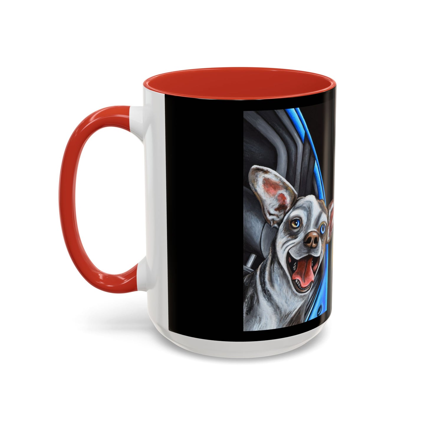 Unique Artistic Accent Coffee Mug with Colorful Ice Cream Design