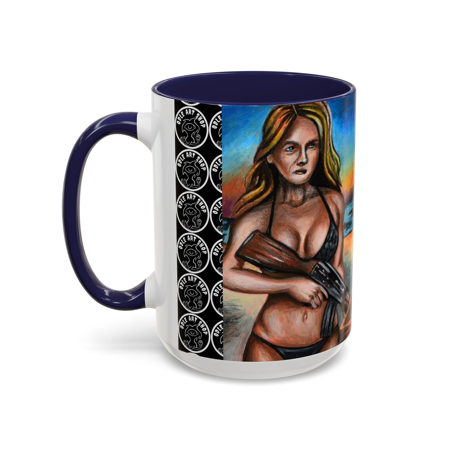 Vibrant Art-Inspired Coffee Mug, Unique Gift for Beach Lovers, Collectible Drinkware, Perfect for Birthdays, Home Decor