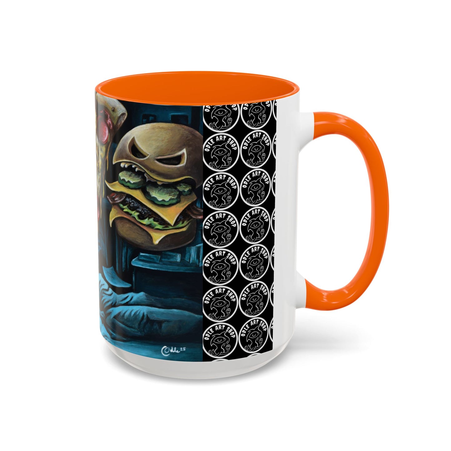 Whimsical Foodie Coffee Mug - Perfect for Pizza and Burger Lovers