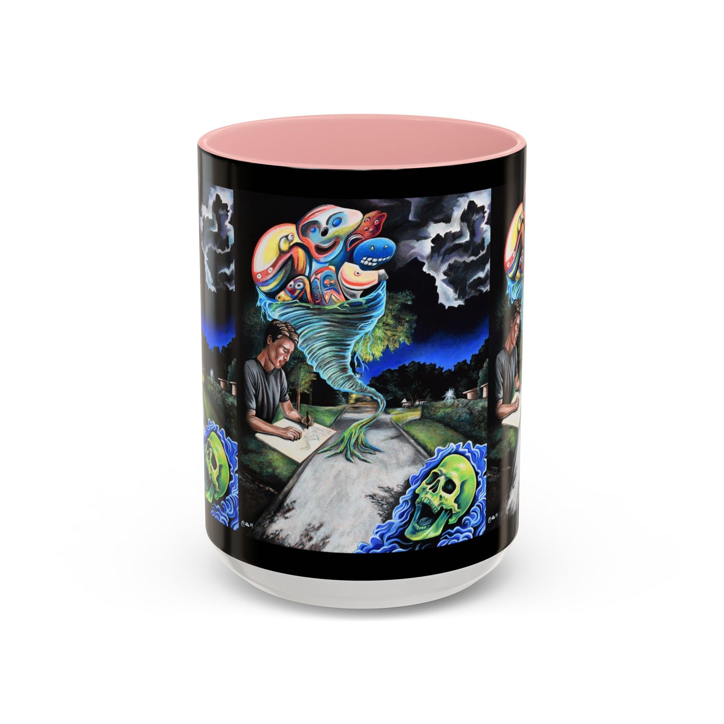 Artistic Accent Coffee Mug - Unique Gift for Coffee Lovers, Creative Aesthetic, Home Decor, Art Enthusiast, Birthday Present, Collectible