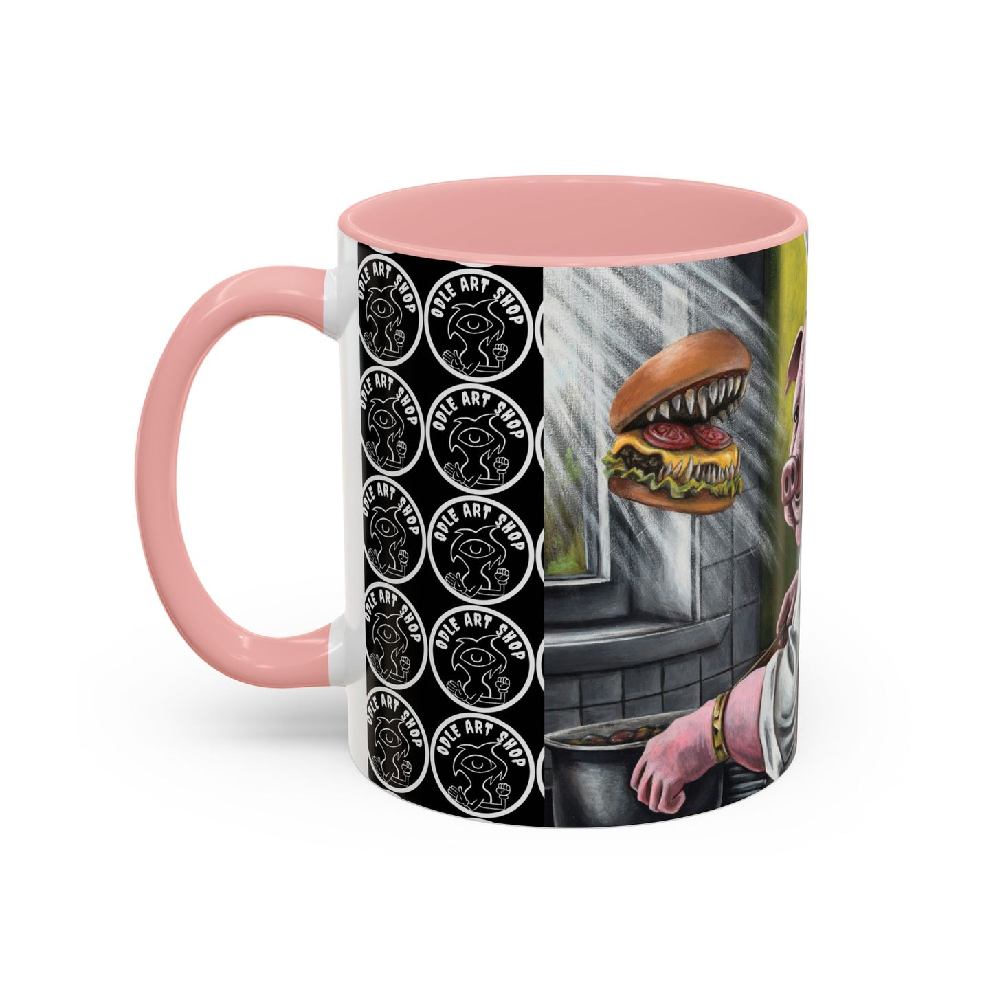 Pig Chef Coffee Mug — Quirky Kitchen Animal Art Accent Mug