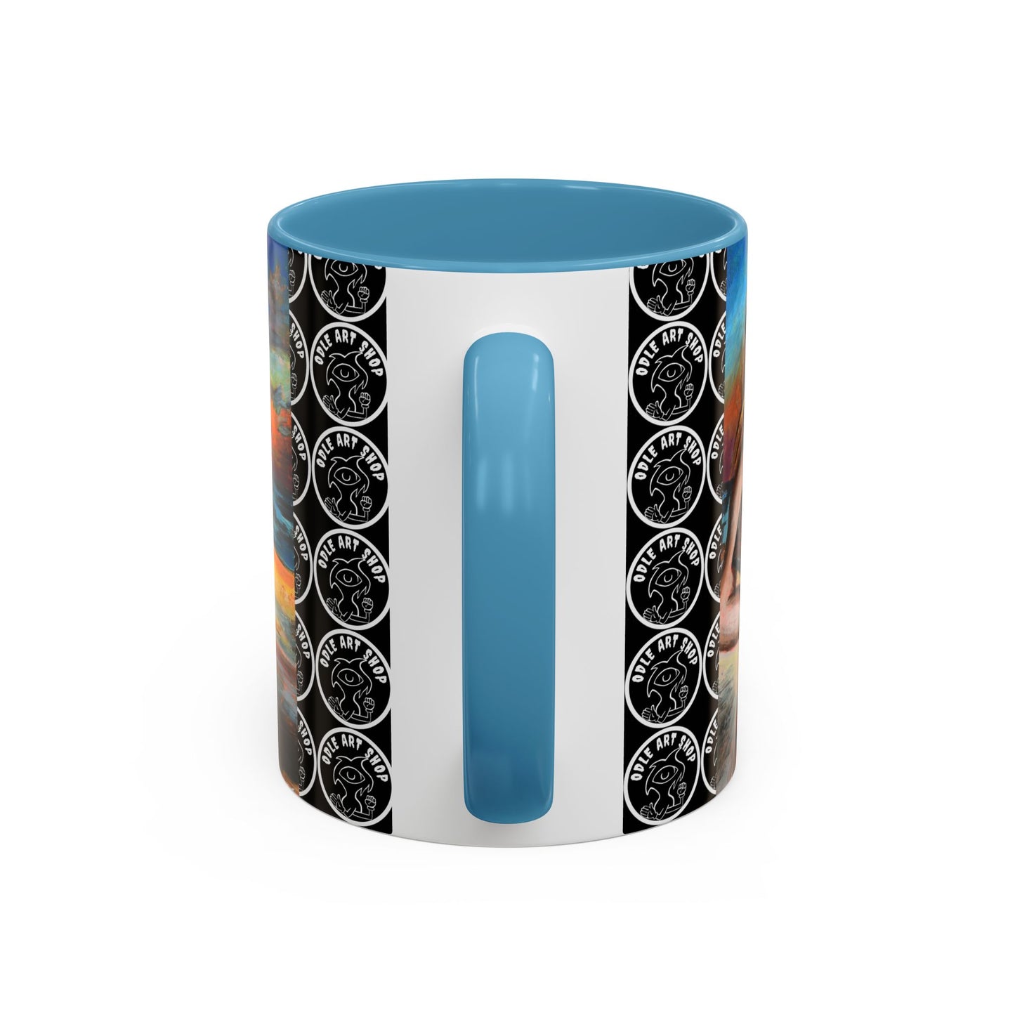 Vibrant Art-Inspired Coffee Mug, Unique Gift for Beach Lovers, Collectible Drinkware, Perfect for Birthdays, Home Decor
