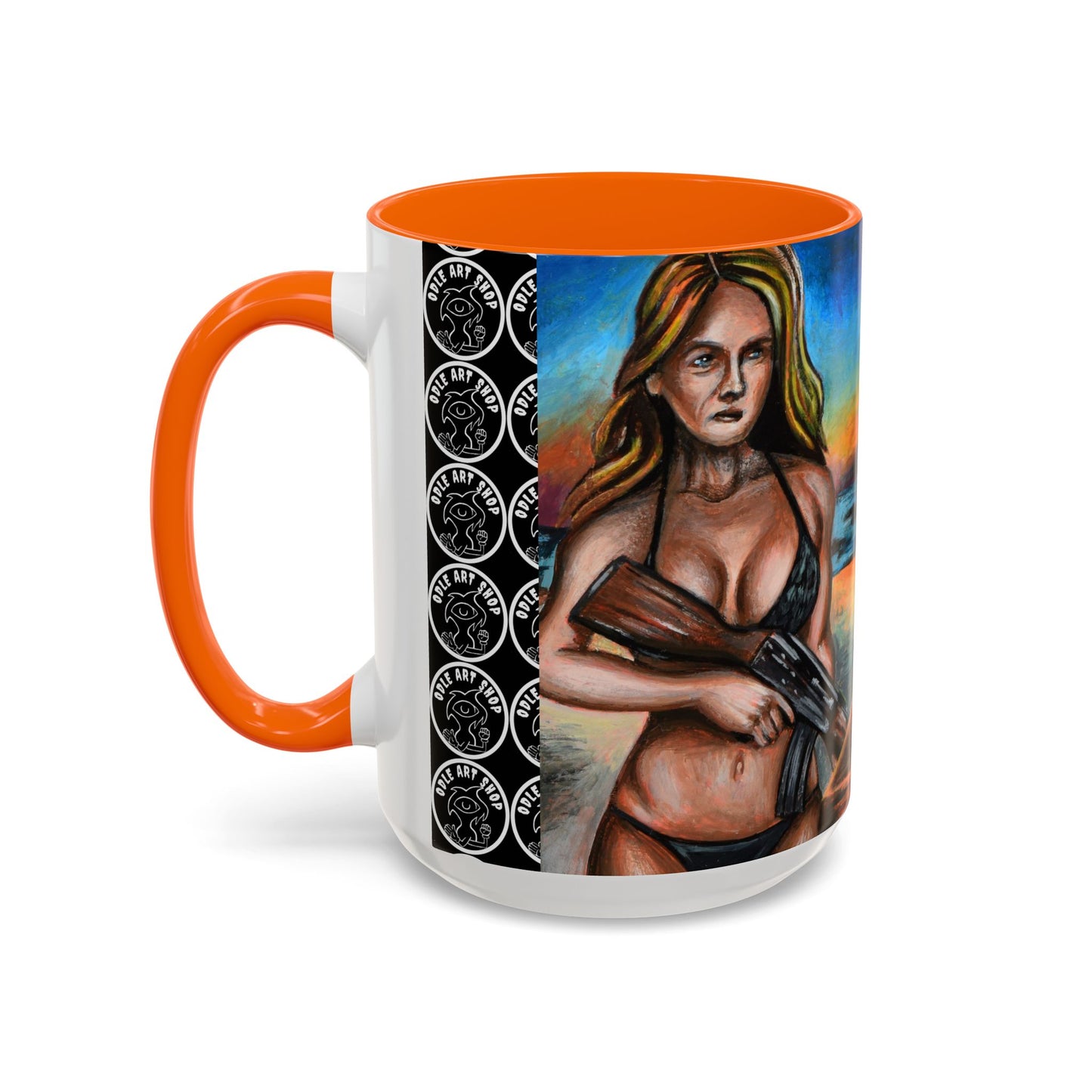 Vibrant Art-Inspired Coffee Mug, Unique Gift for Beach Lovers, Collectible Drinkware, Perfect for Birthdays, Home Decor