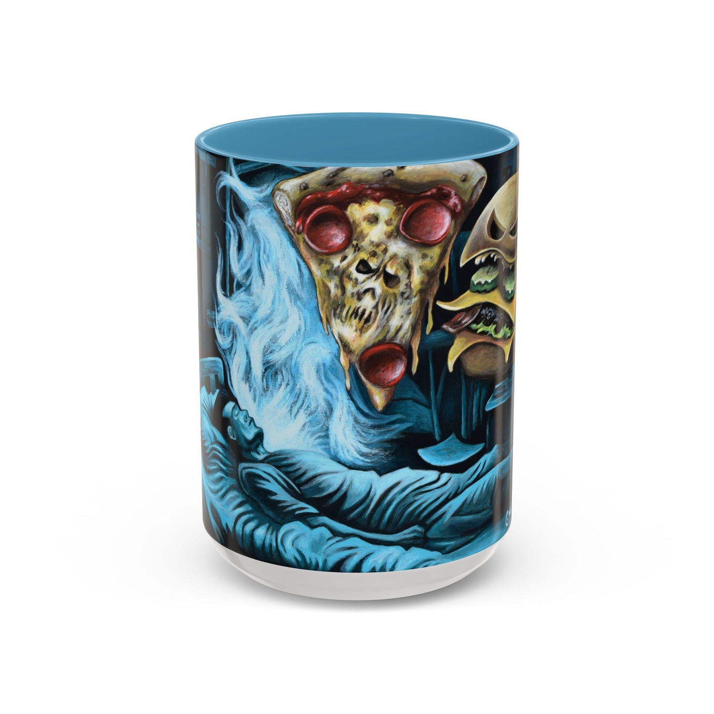 Whimsical Foodie Coffee Mug - Perfect for Pizza and Burger Lovers