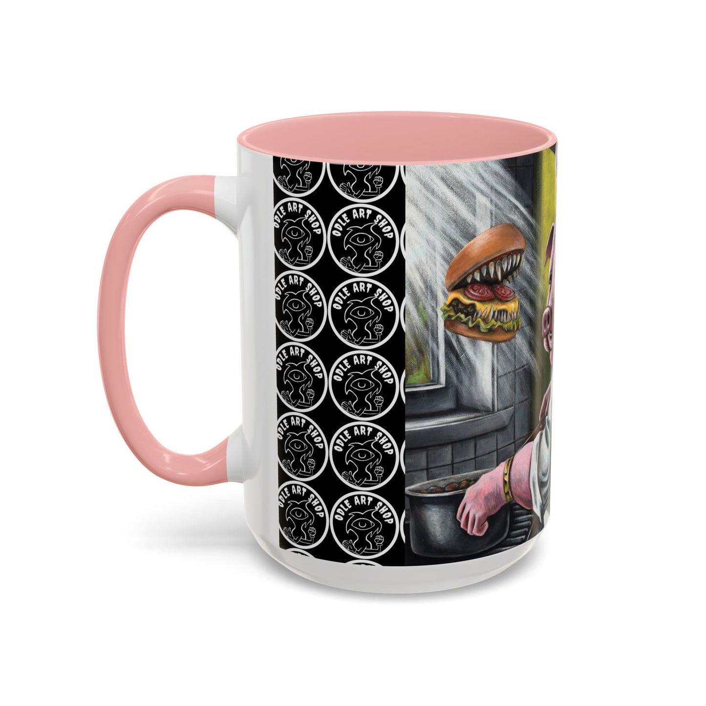 Pig Chef Coffee Mug — Quirky Kitchen Animal Art Accent Mug