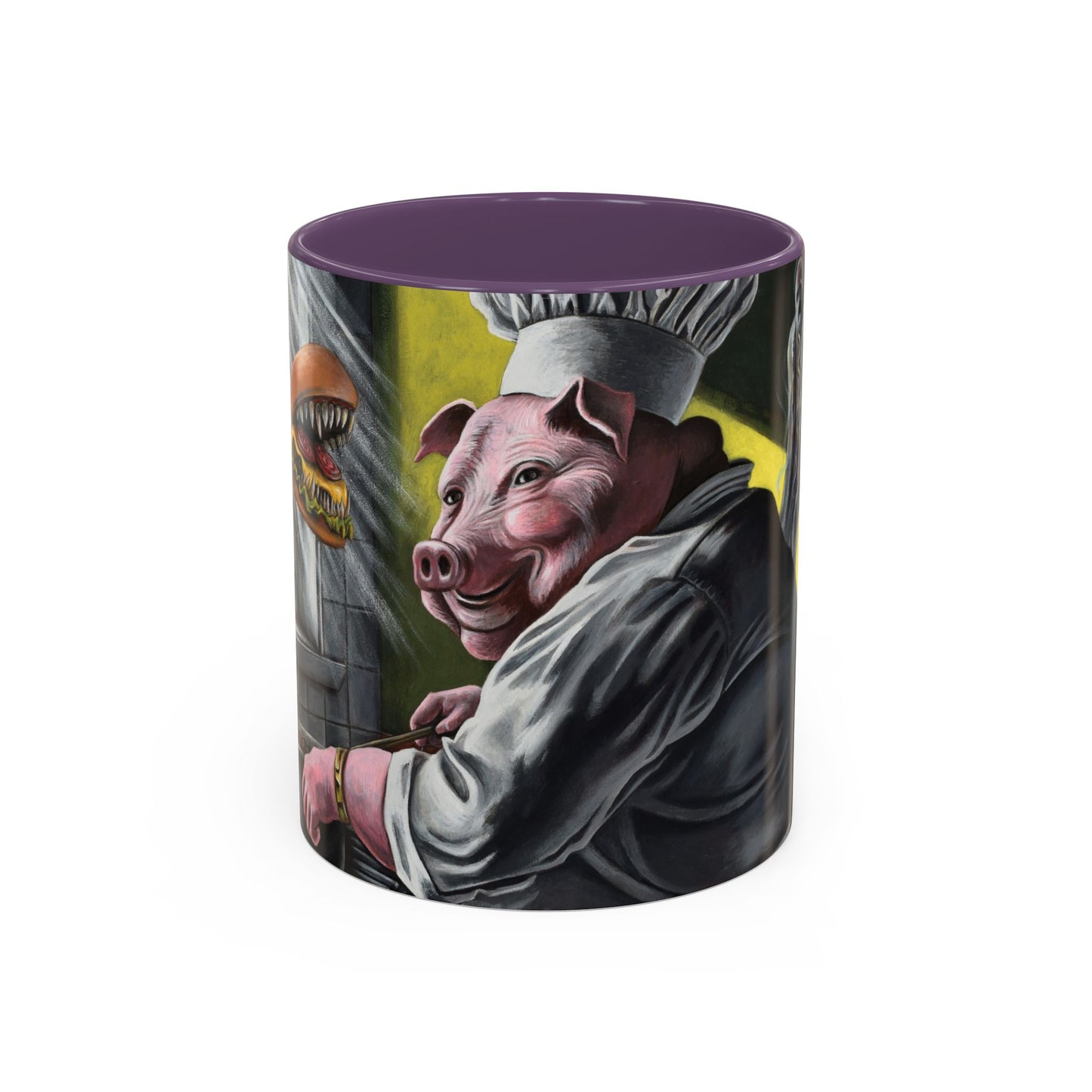 Pig Chef Coffee Mug — Quirky Kitchen Animal Art Accent Mug