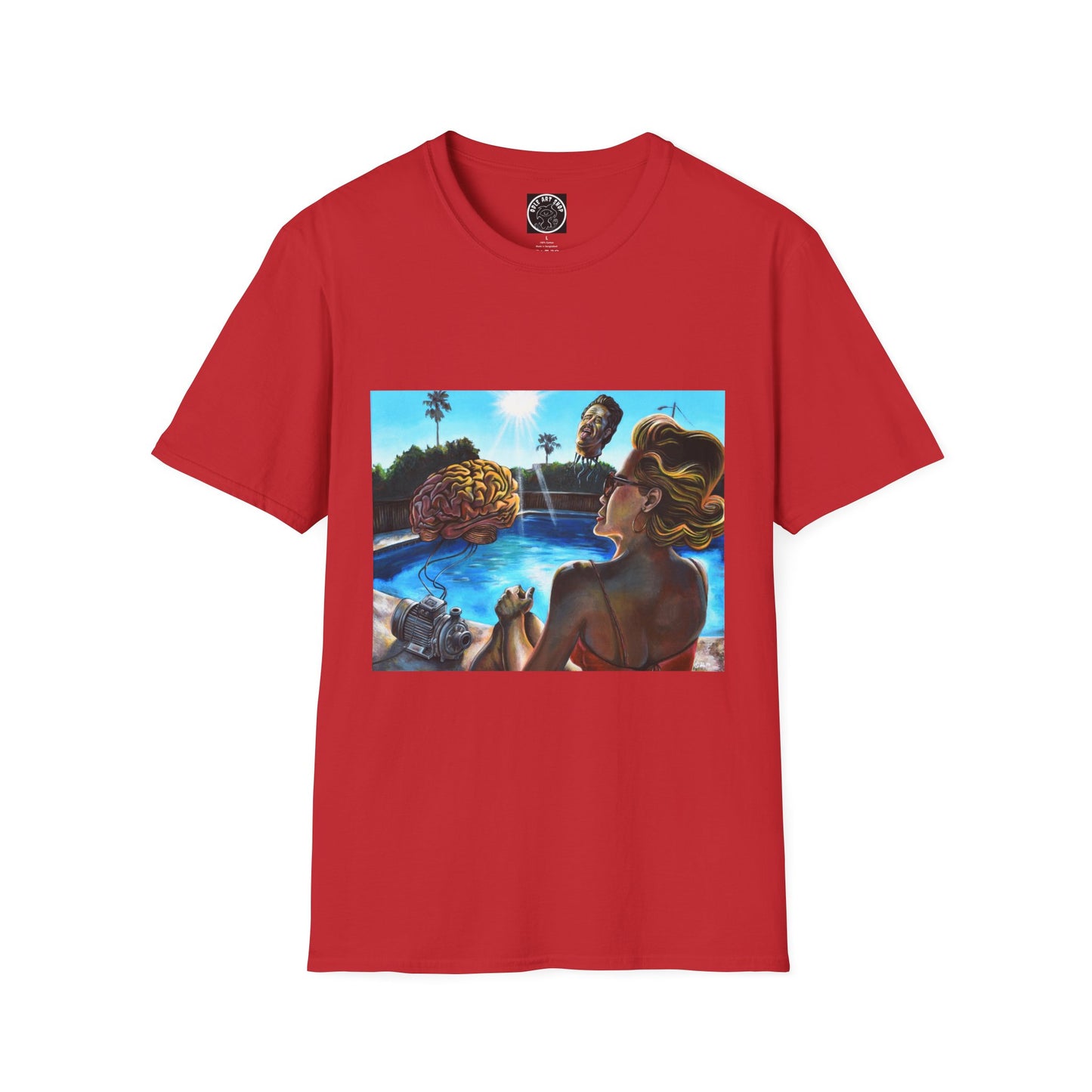Retro Pool Party T-Shirt — Vintage Surfer Beach Art Tee