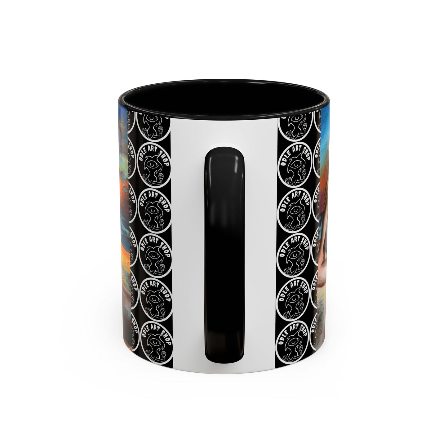 Vibrant Art-Inspired Coffee Mug, Unique Gift for Beach Lovers, Collectible Drinkware, Perfect for Birthdays, Home Decor