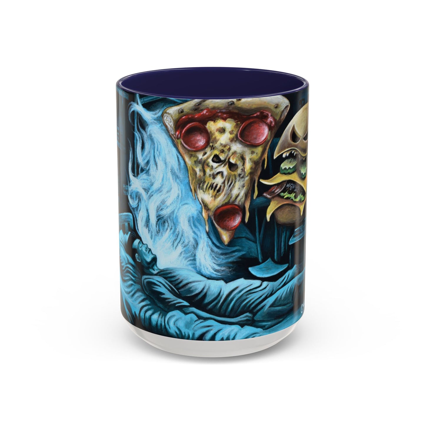 Whimsical Foodie Coffee Mug - Perfect for Pizza and Burger Lovers