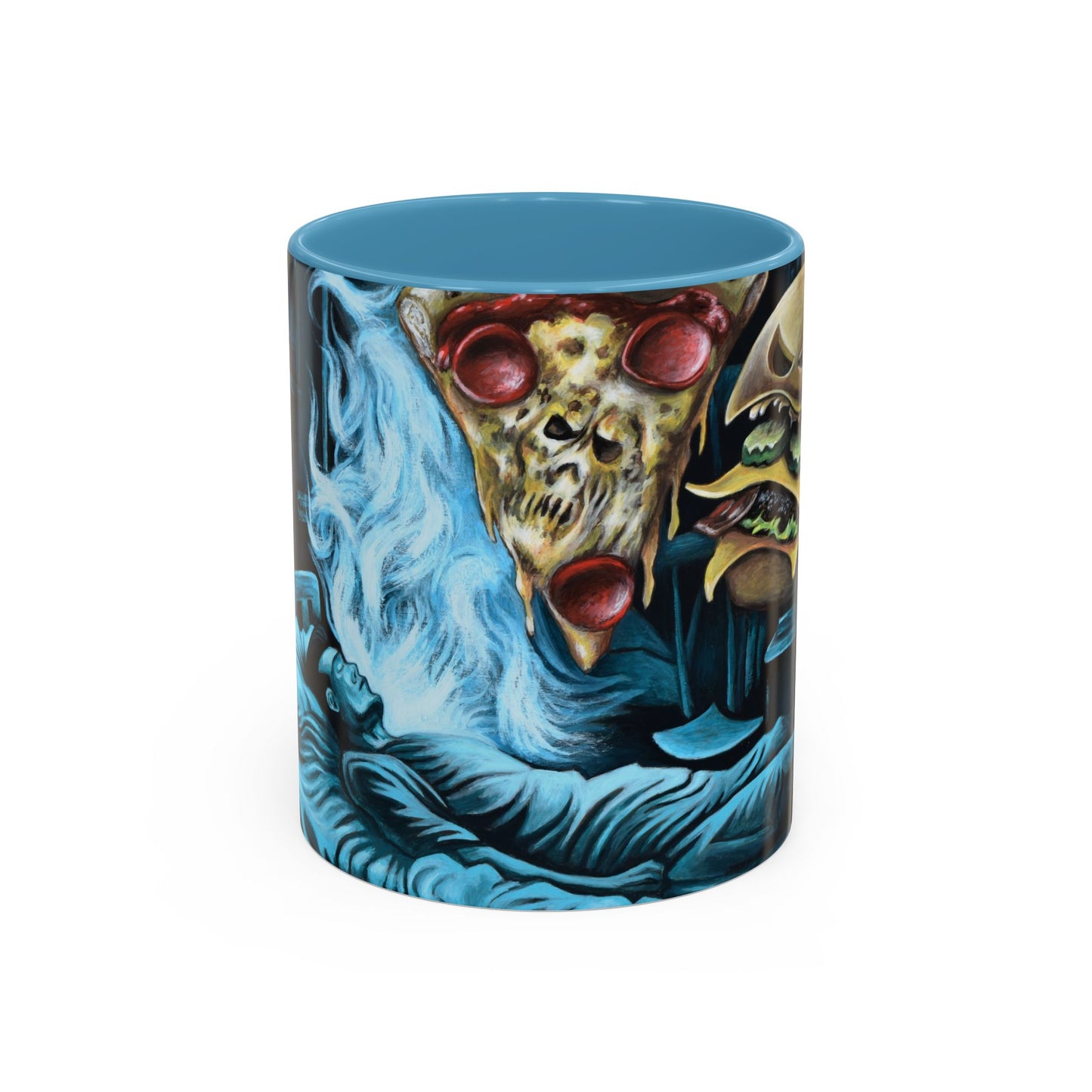 Whimsical Foodie Coffee Mug - Perfect for Pizza and Burger Lovers