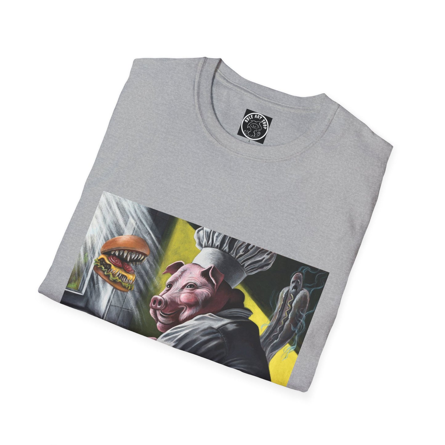 T-Shirt — Surreal Chef Pig Illustration Graphic Tee