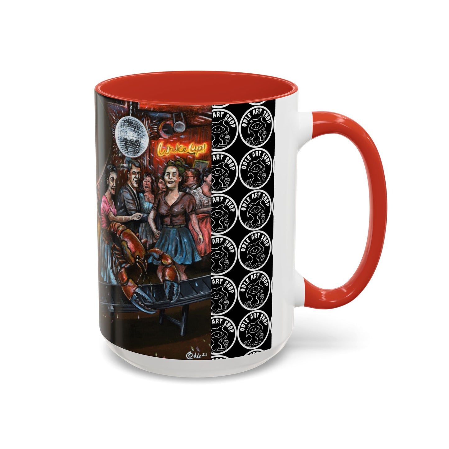 Bad Dream Coffee Mug — Lizard Man Party Monster Coffee Mug (11/15 oz)