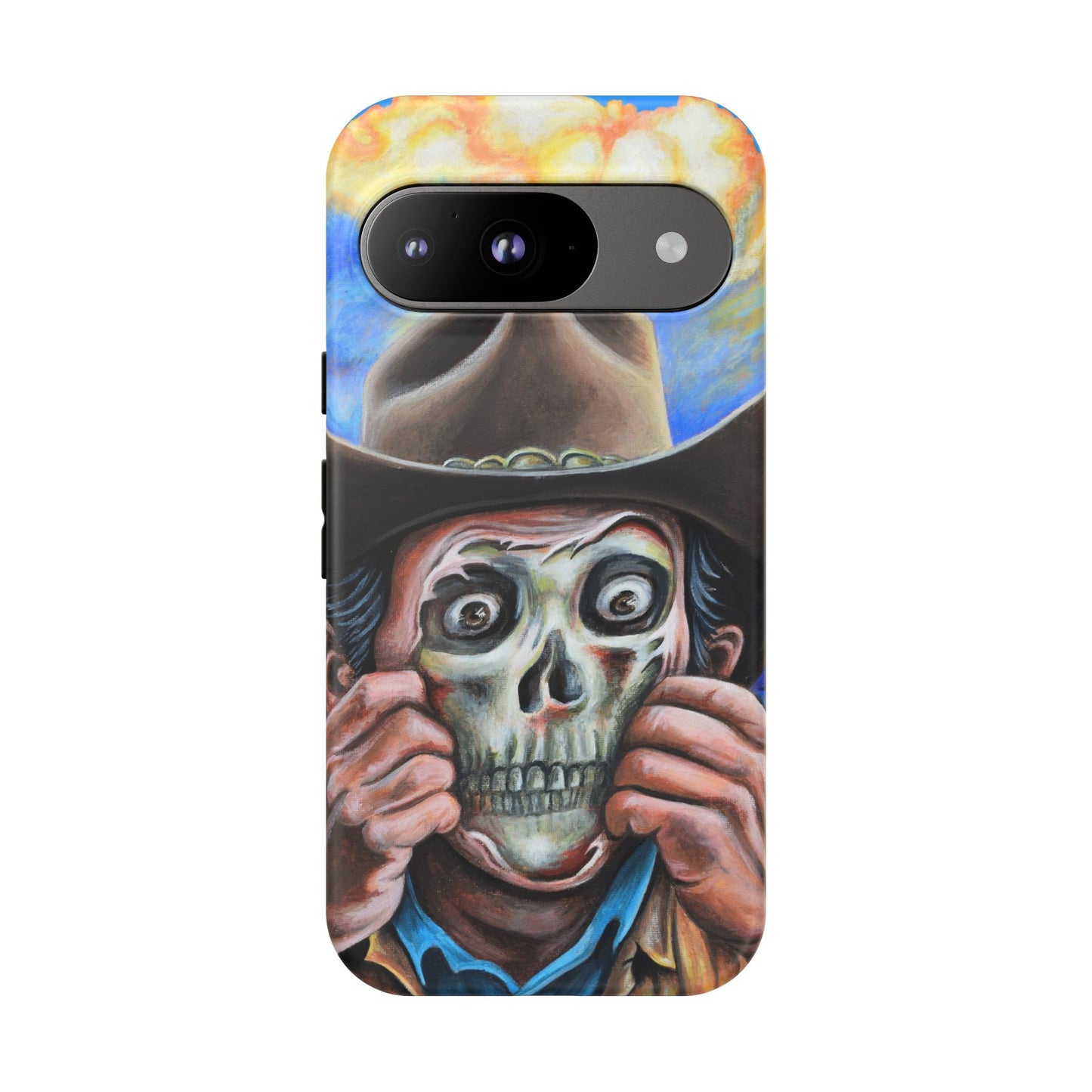 Skull Cowboy Phone Case - Tough Cases with Bold Artwork, Unique Gift for Halloween, Bold Aesthetic, Ideal for Music Lovers, [...]