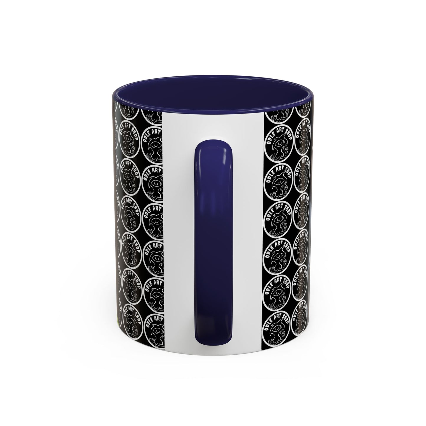 Unique Artistic Accent Coffee Mug with Colorful Ice Cream Design