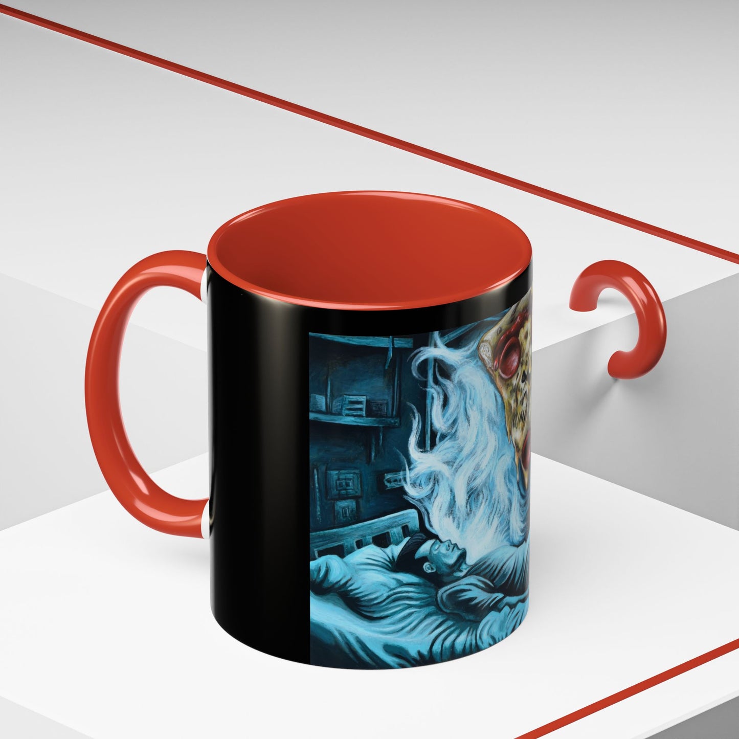 Whimsical Foodie Coffee Mug - Perfect for Pizza and Burger Lovers