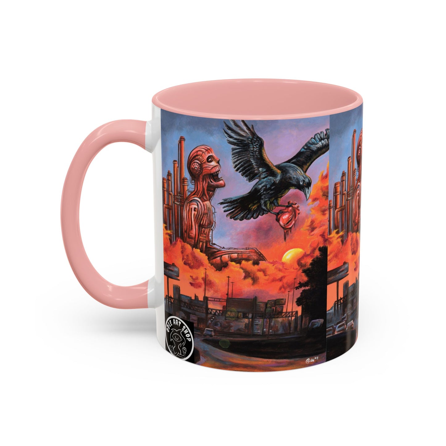Surreal Art Coffee Mug, Unique Gift for Art Lovers, Home Decor, Black Handle Mug, Perfect for Birthdays, Holidays