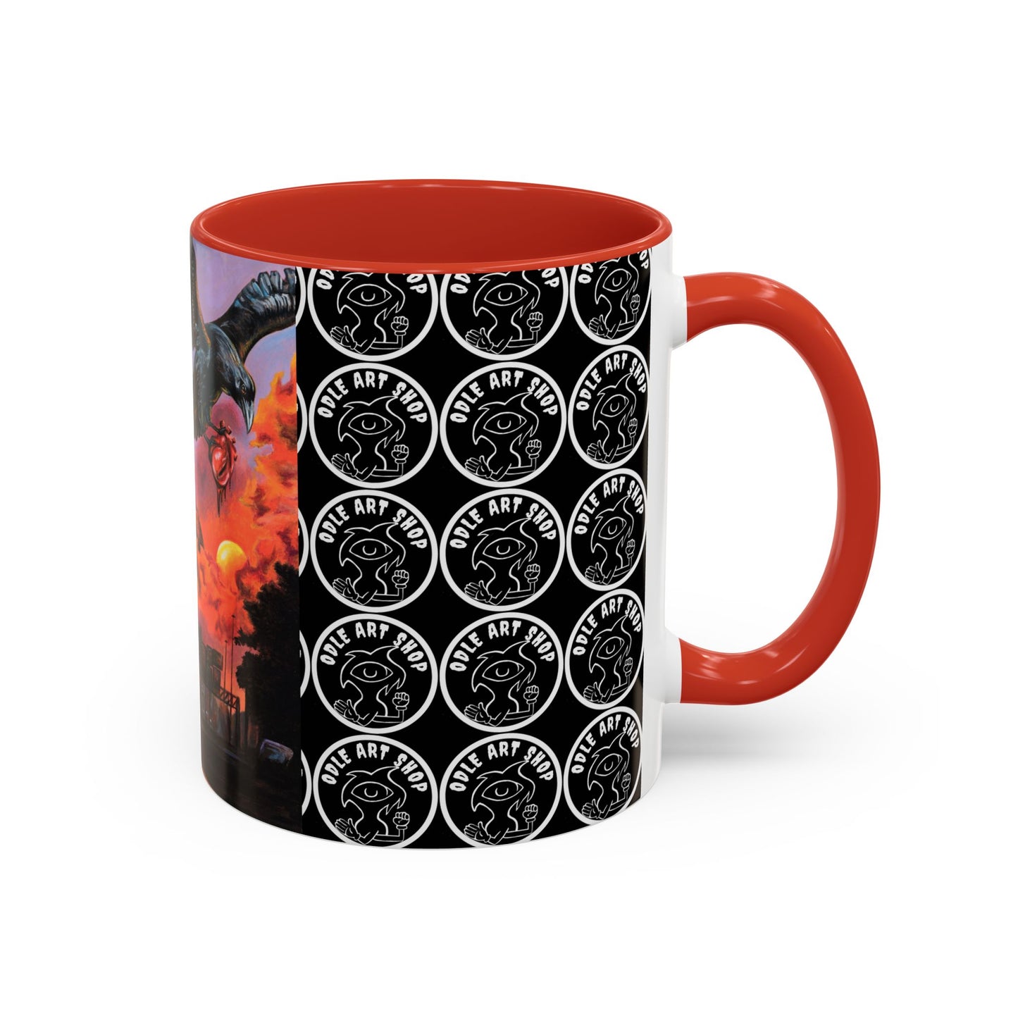 Surreal Art Coffee Mug, Unique Gift for Art Lovers, Home Decor, Black Handle Mug, Perfect for Birthdays, Holidays