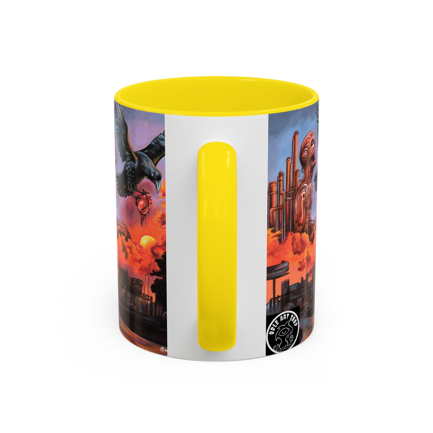 Surreal Art Coffee Mug, Unique Gift for Art Lovers, Home Decor, Black Handle Mug, Perfect for Birthdays, Holidays