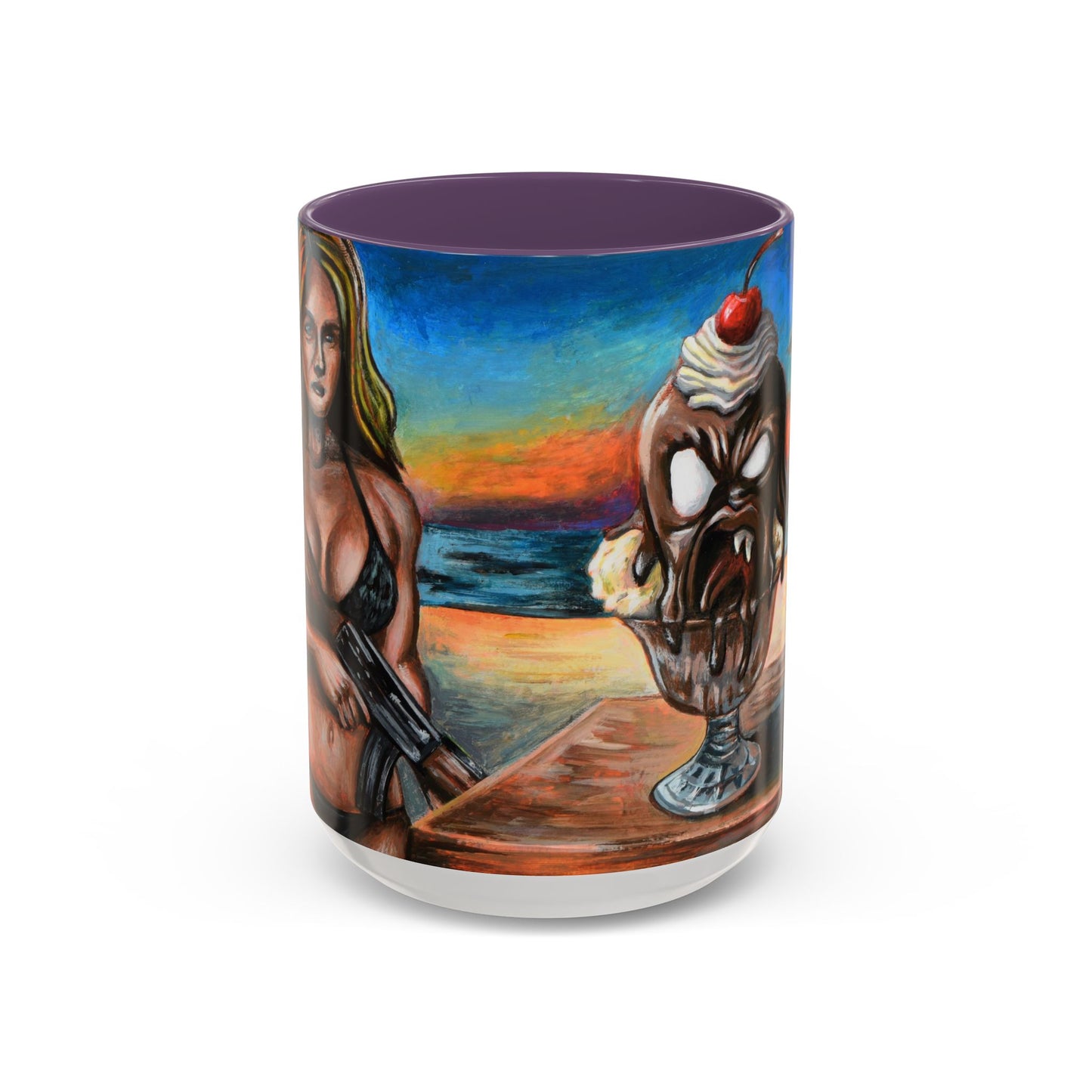 Vibrant Art-Inspired Coffee Mug, Unique Gift for Beach Lovers, Collectible Drinkware, Perfect for Birthdays, Home Decor
